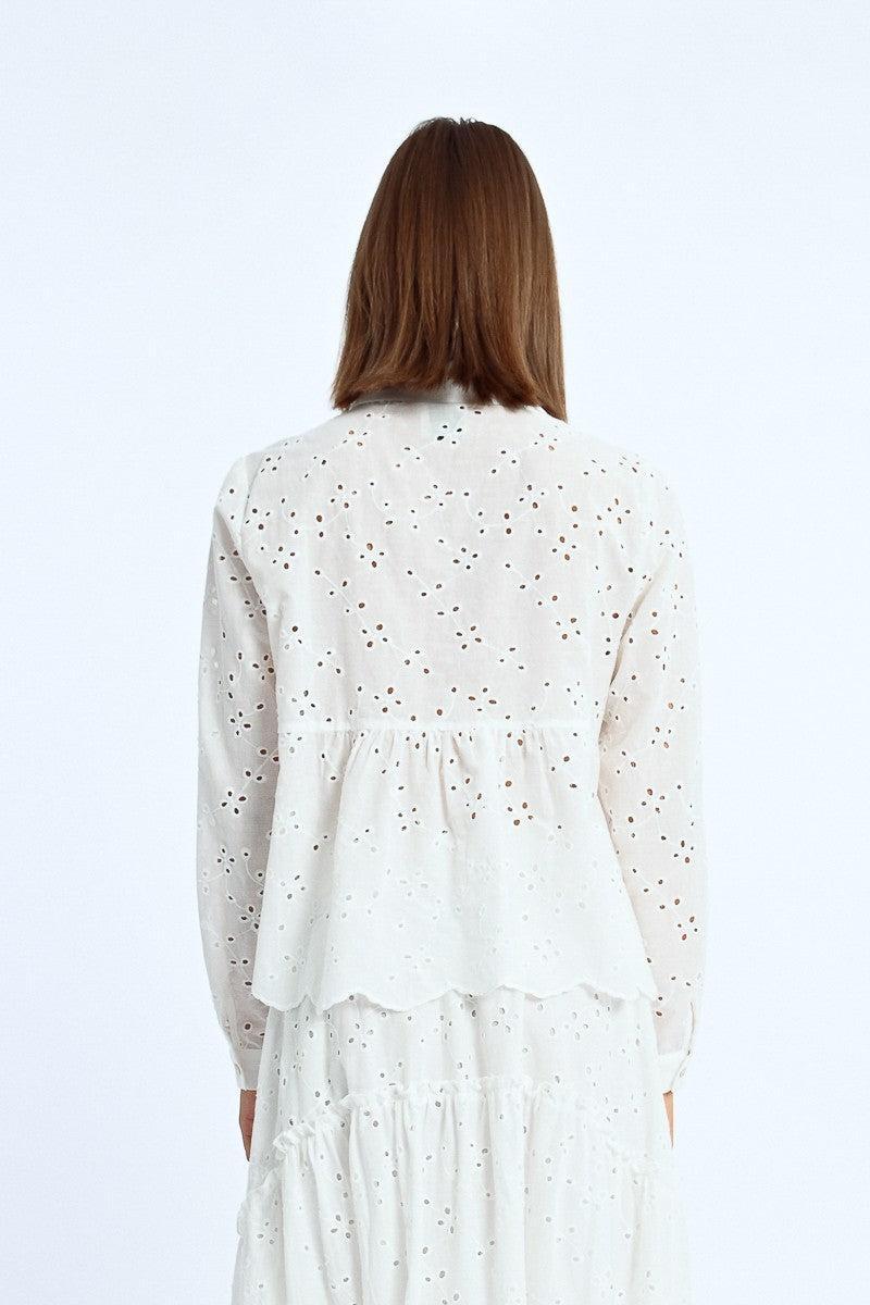 ENGLISH EMBROIDERY BLOUSE Product Image