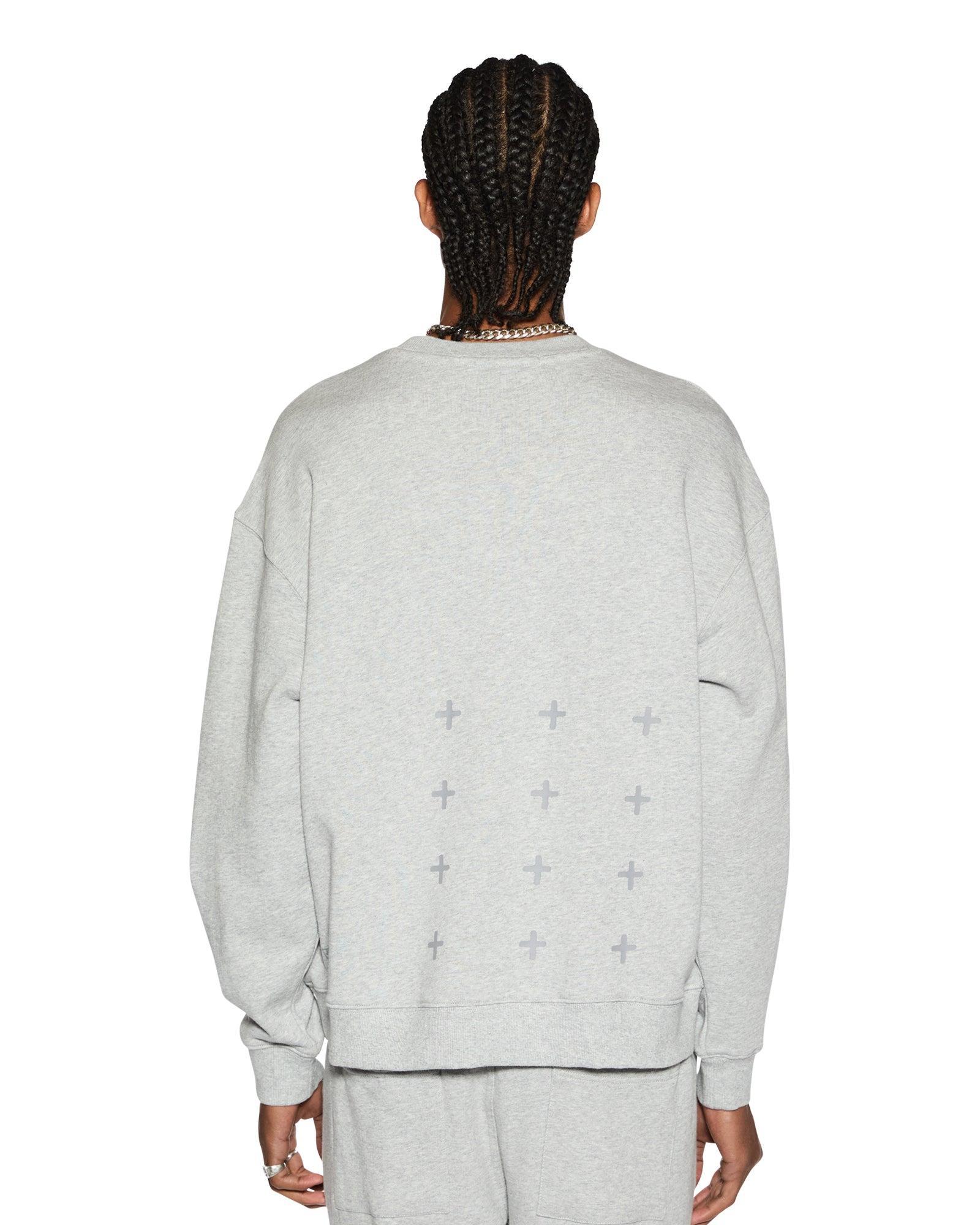 4 X 4 BIGGIE CREW GREY MARLE Male Product Image