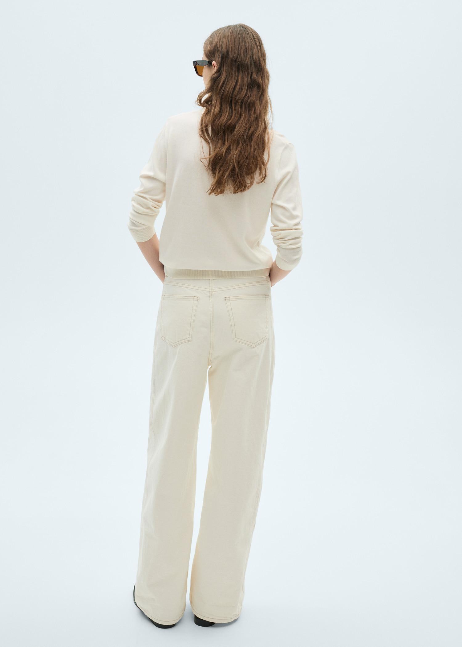 Mulberry silk-blend ribbed cardigan - Women | MANGO USA Product Image