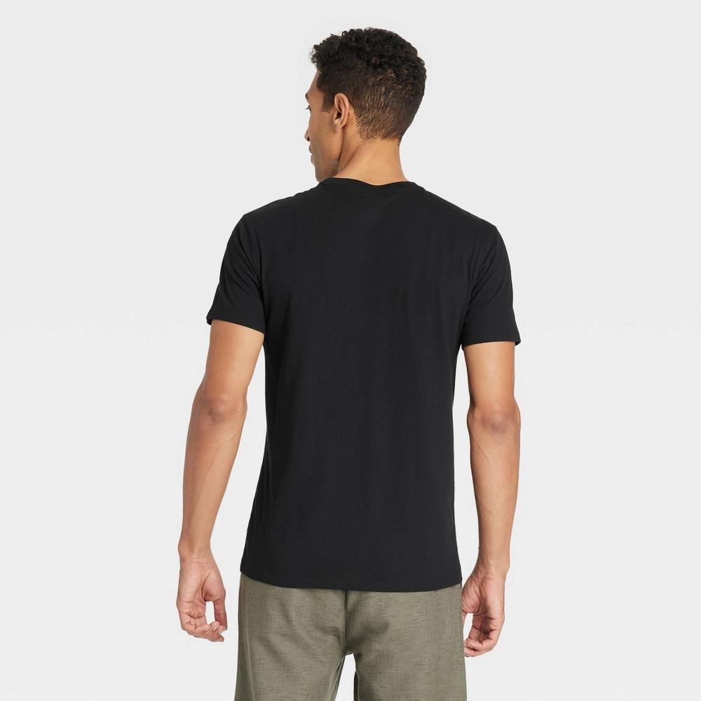 Men's Every Wear Short Sleeve T-Shirt - Goodfellow & Co™ Black XL: Cotton Blend, Midweight, Crew Neck, Machine Washable Product Image