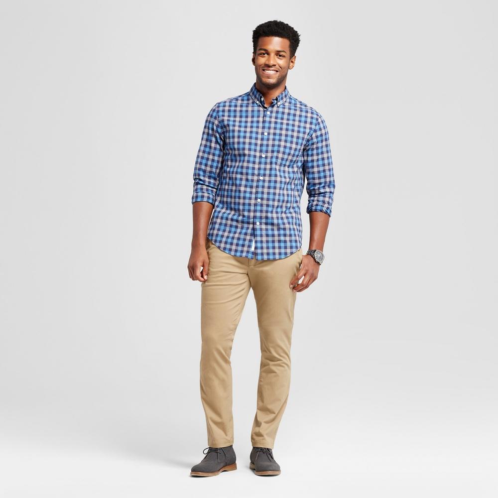 Men's Every Wear Fit Chino Pants - Goodfellow & Co™ Khaki 40x32: Heavyweight Twill, Mid Rise, Relaxed Leg Product Image