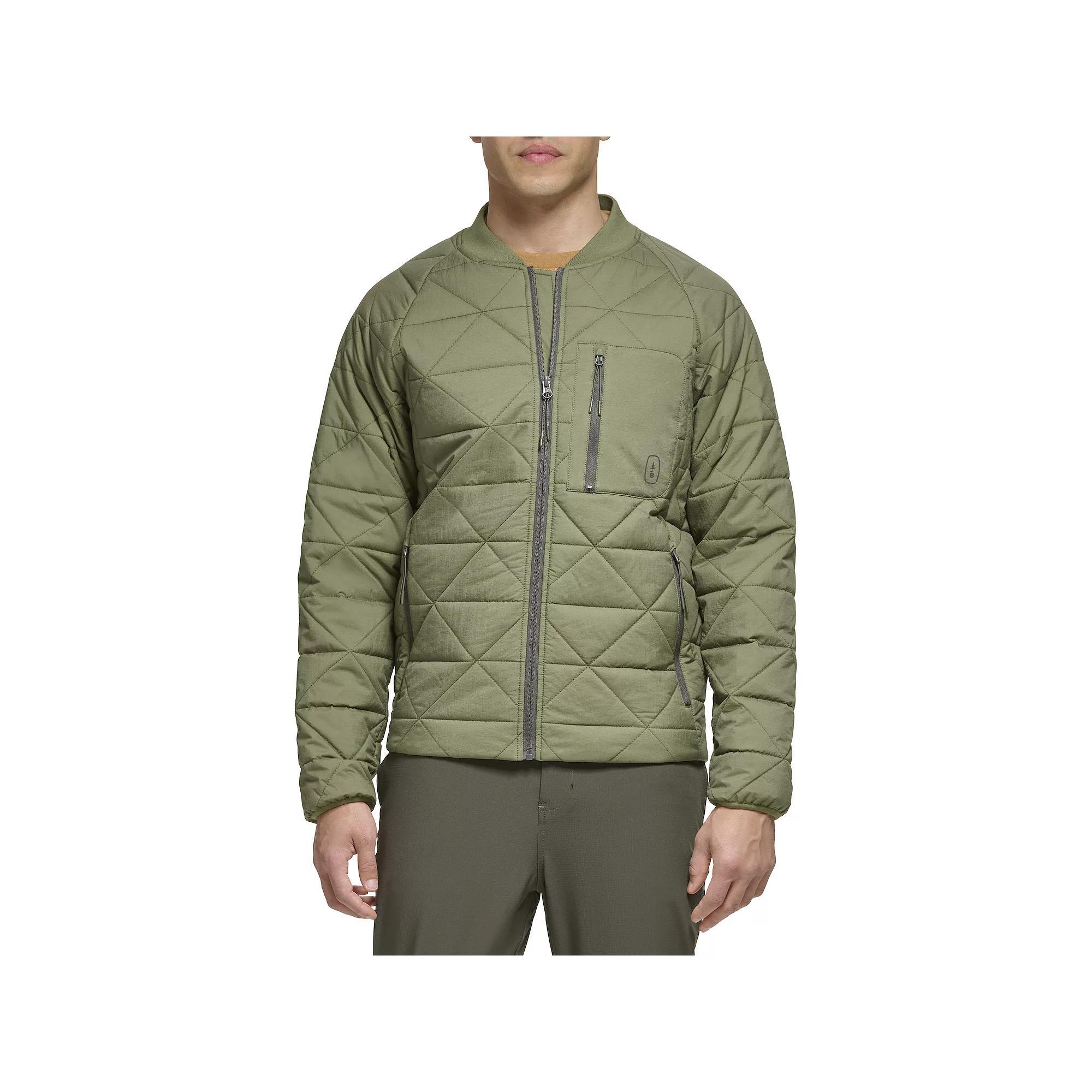 Men's G.H. Bass & Co. Diamond Quilted Puffer Jacket, Size: XL, Green Product Image