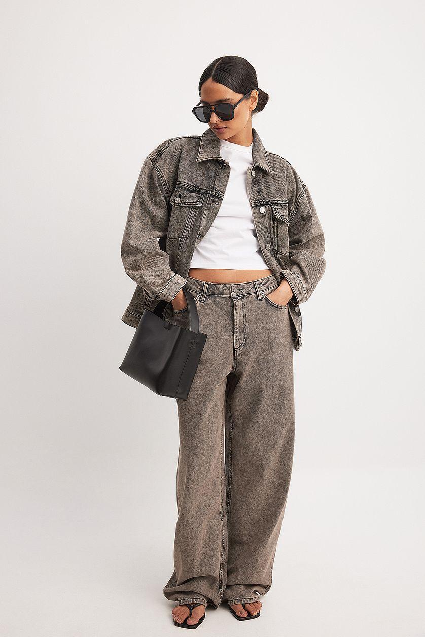 Loose Low Waist Long Jeans Product Image