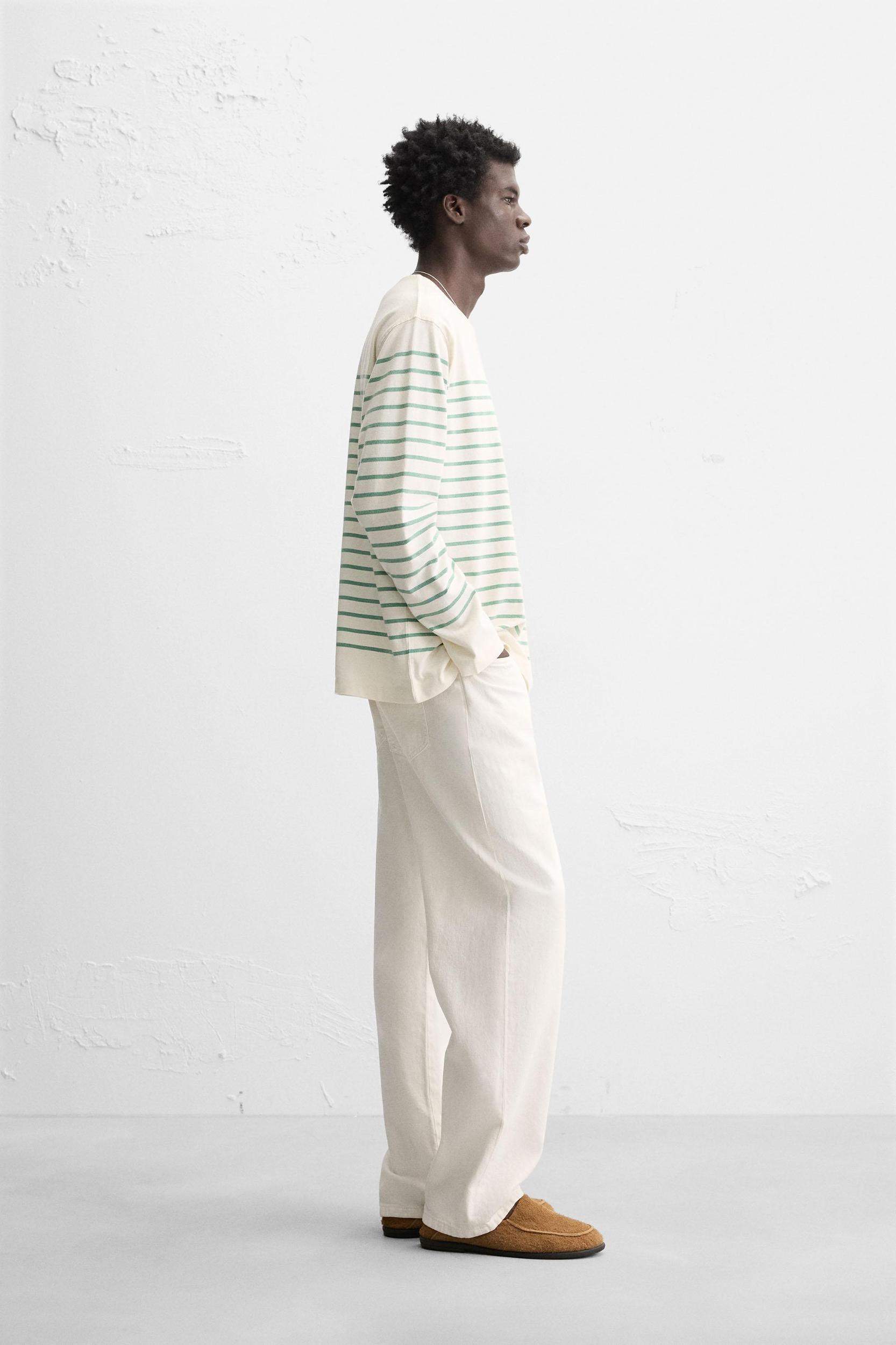 STRIPED JACQUARD T-SHIRT Product Image