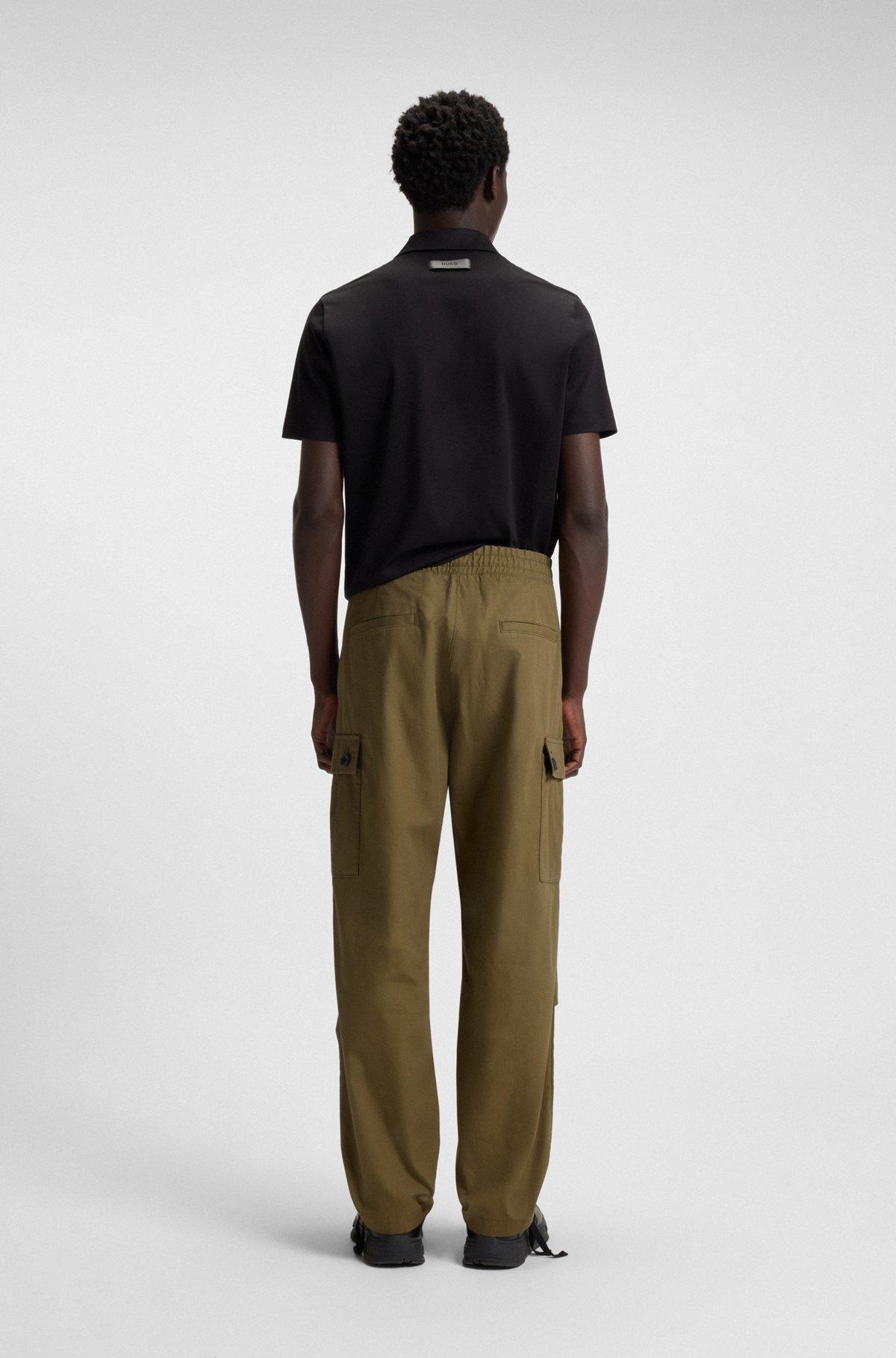 Regular-fit cargo trousers in ripstop cotton Product Image