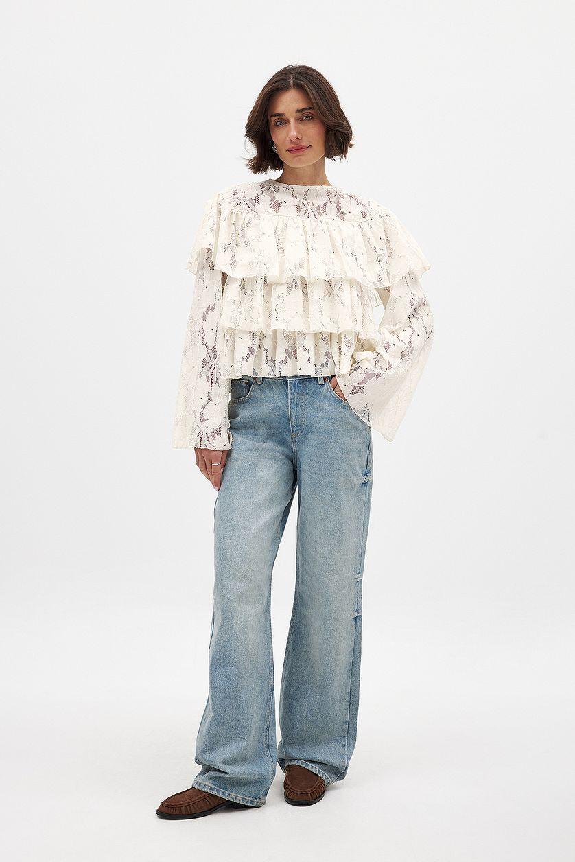 Layered Flounce Blouse Product Image