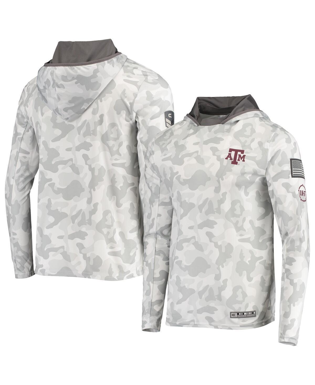 Men's Colosseum Arctic Camo Texas A&M Aggies OHT Military Appreciation Long Sleeve Hoodie Top, Size: 3XL, Team Product Image