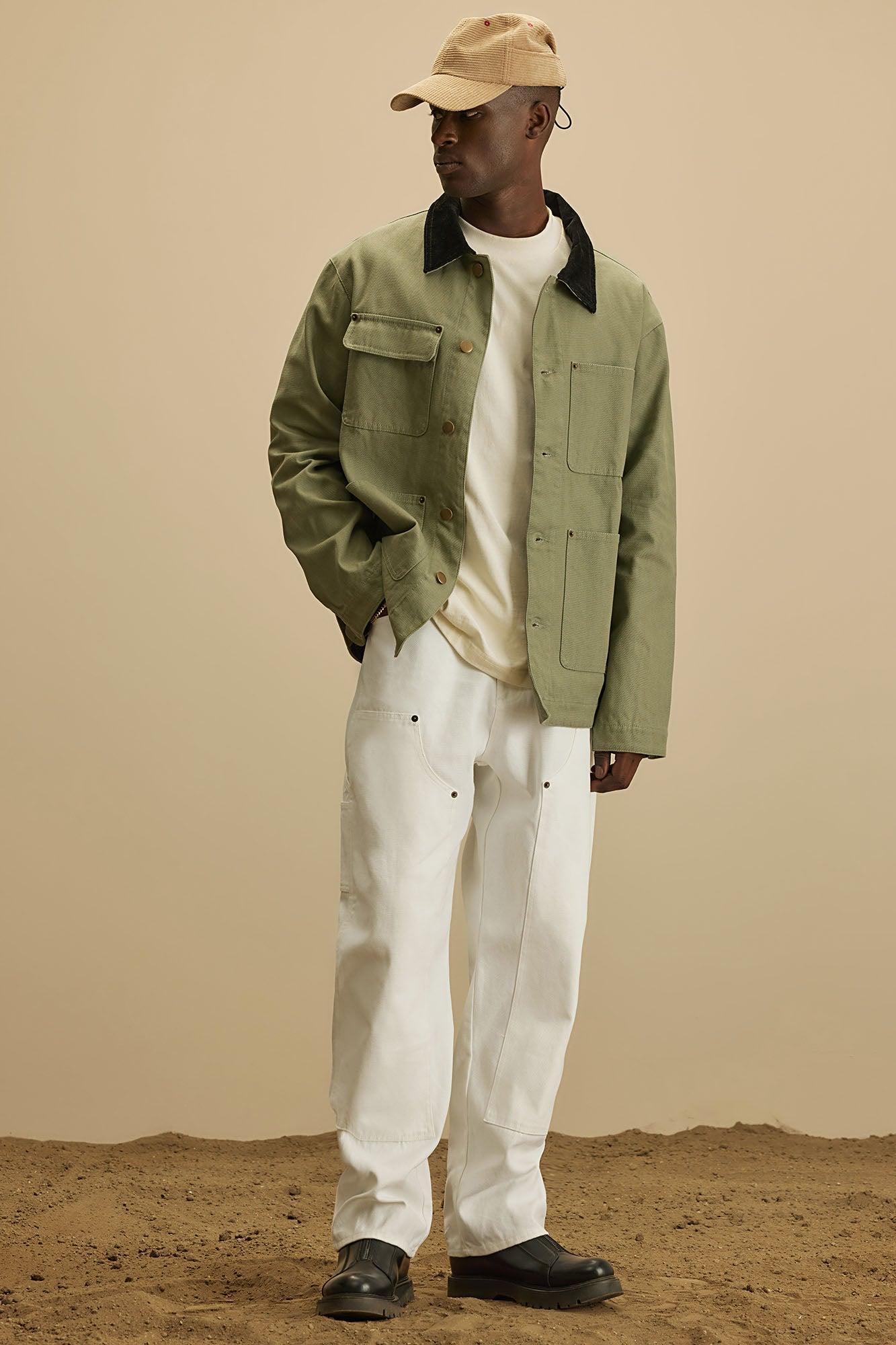 Alexander Utility Canvas Chore Jacket - Olive Product Image