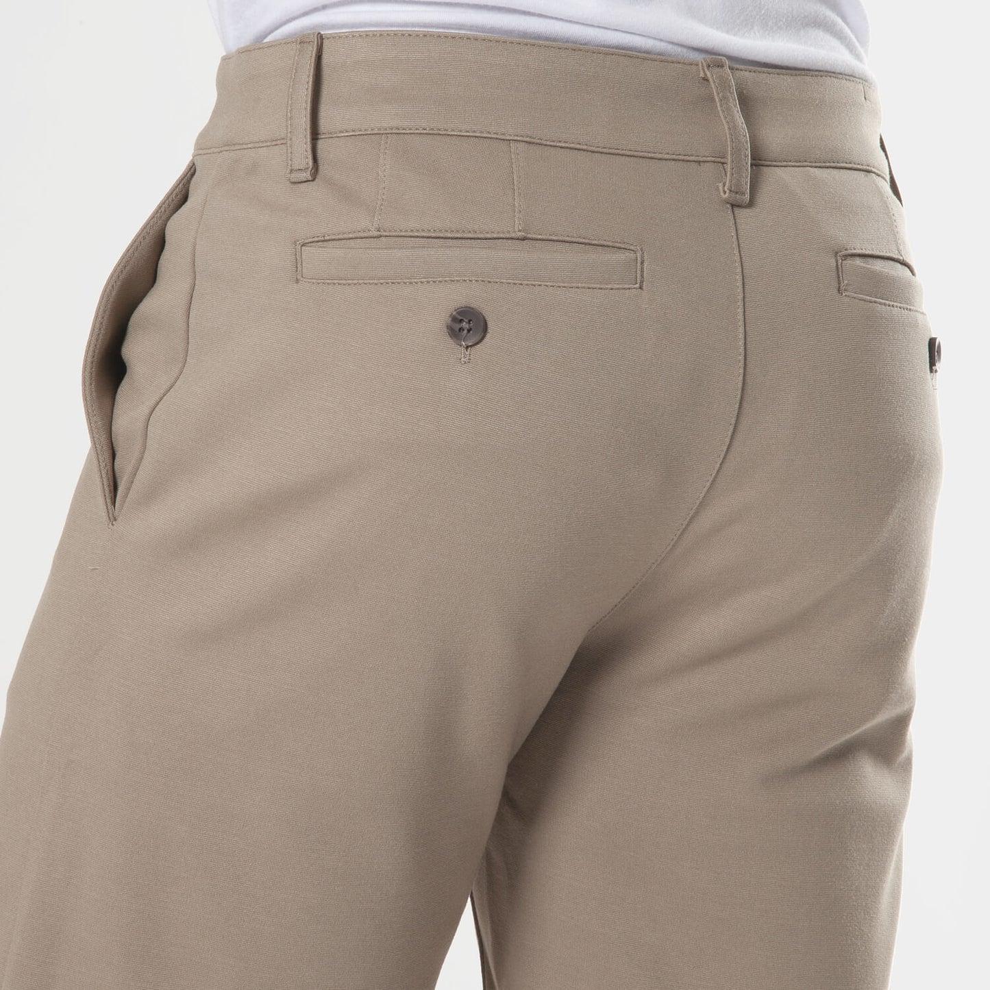 True Classic 7" Khaki Comfort Knit Men's Chino Shorts Product Image