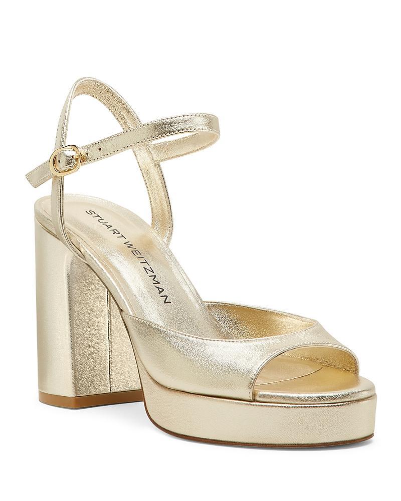 Womens Dayna II 100MM Metallic Leather Platform Sandals Product Image