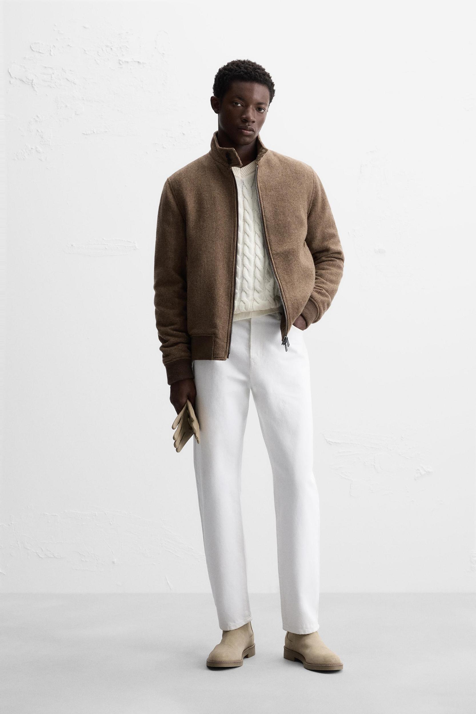 HOUNDSTOOTH TEXTURED JACKET Product Image