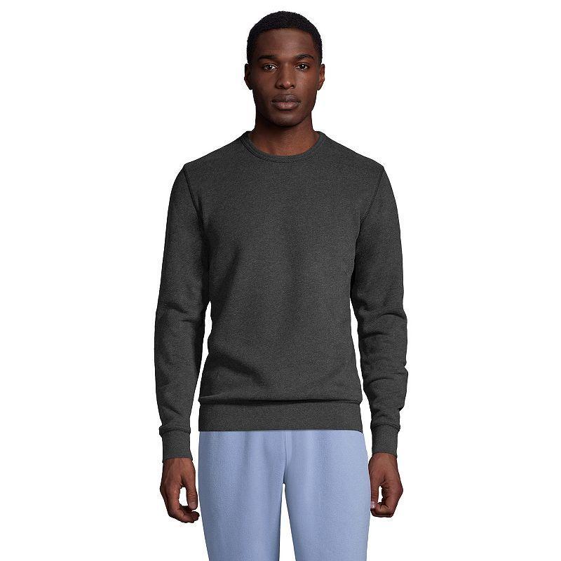 Big & Tall Lands' End Serious Sweats Crewneck Sweatshirt, Men's, Size: 2XB, Dk Grey Heather Product Image