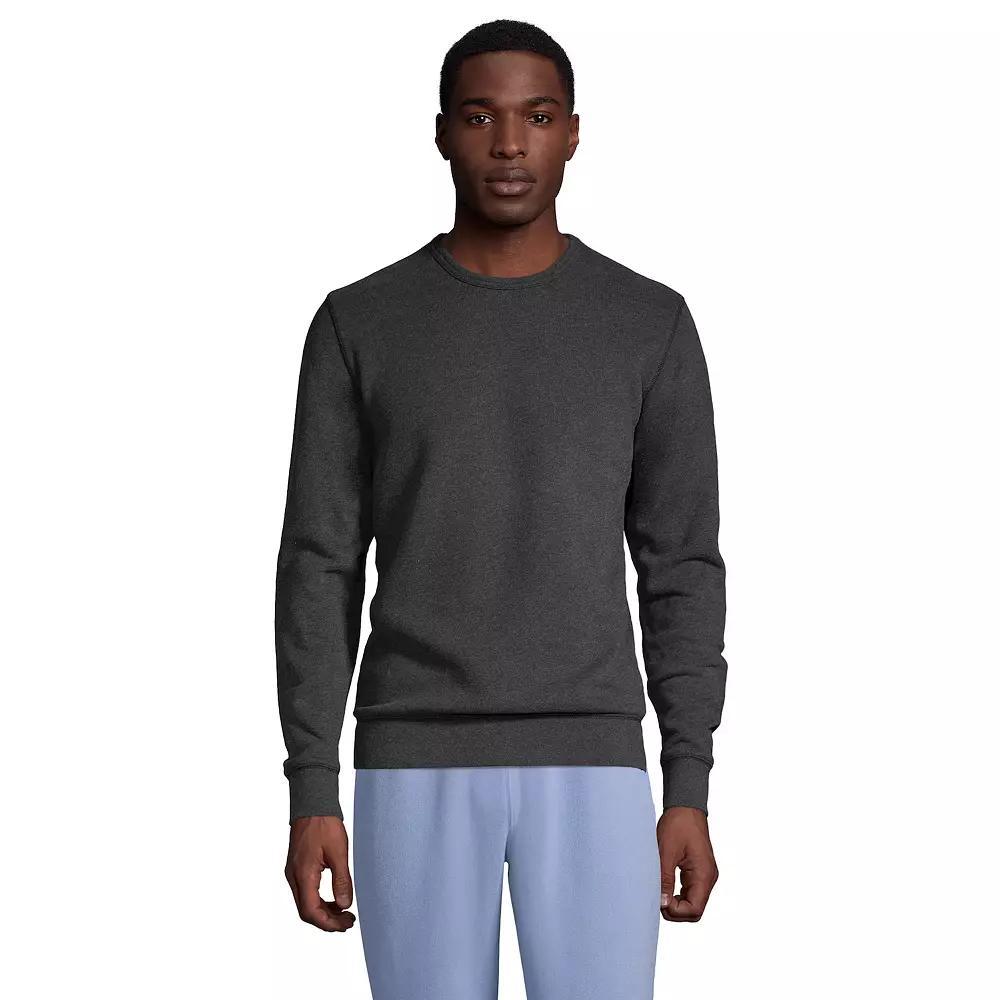 Big & Tall Lands' End Serious Sweats Crewneck Sweatshirt, Men's, Size: 2XB, Dk Grey Heather Product Image