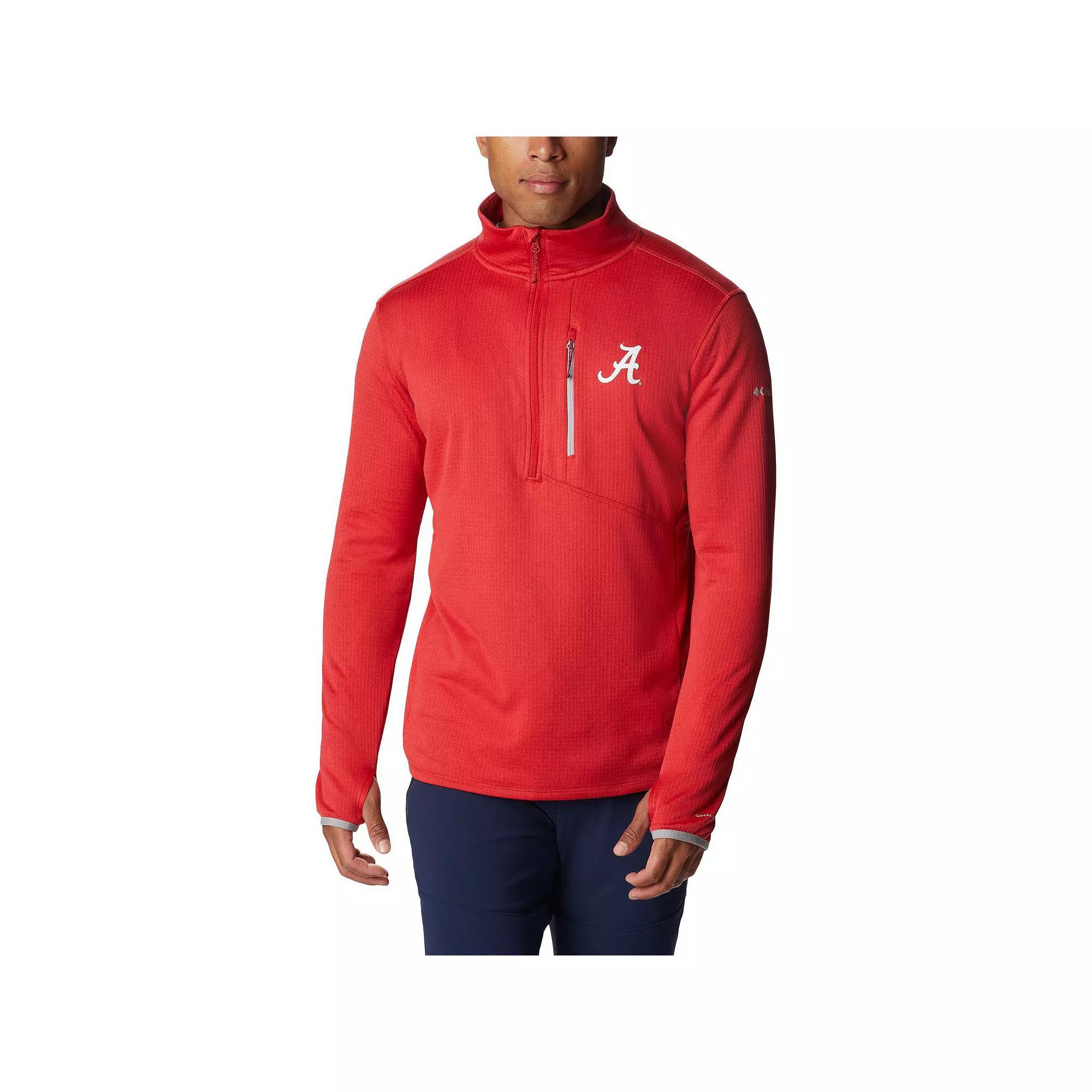 Men's Columbia Crimson Alabama Crimson Tide Park View Omni-Wick Half-Zip Top, Size: 2XL, Red Product Image