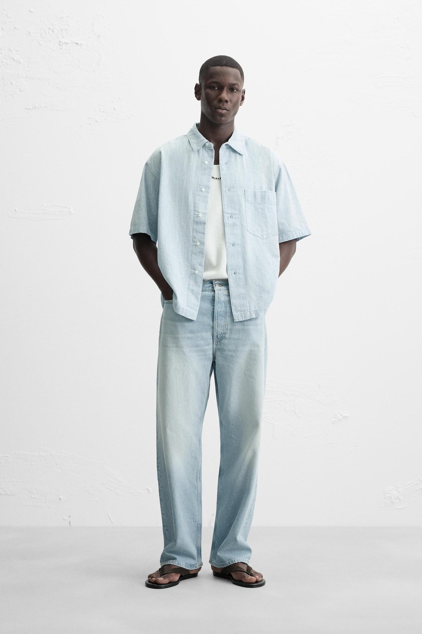 CONTRAST DENIM SHIRT Product Image