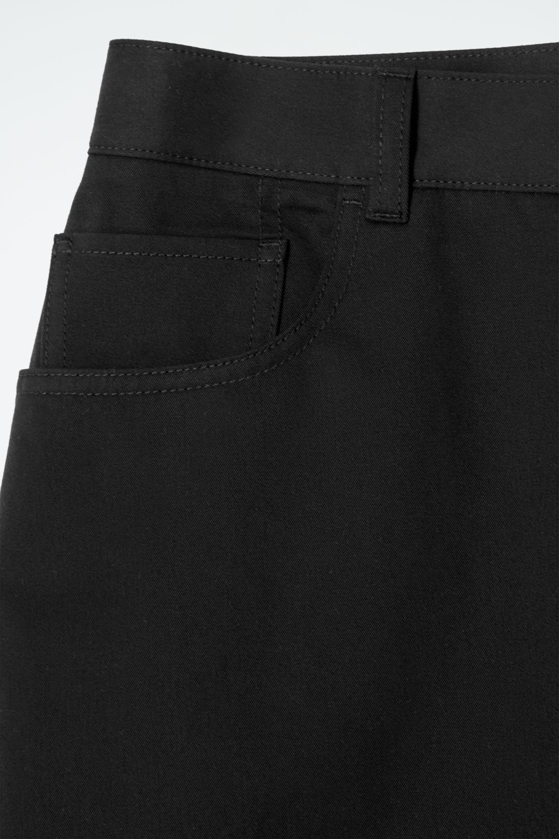 DECONSTRUCTED COTTON BARREL-LEG PANTS Product Image