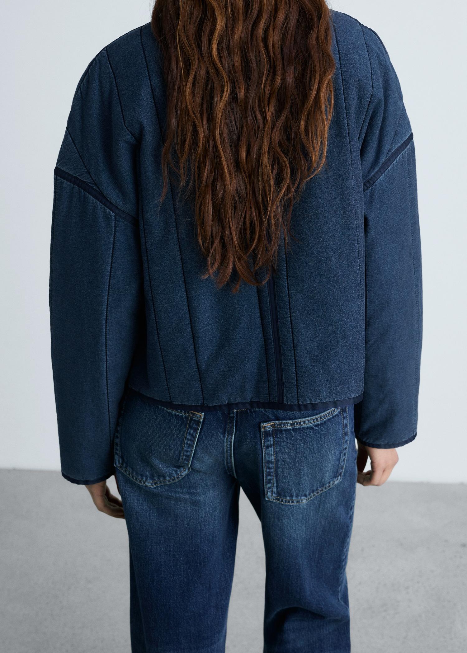 Quilted bomber jacket - Women | MANGO USA Product Image