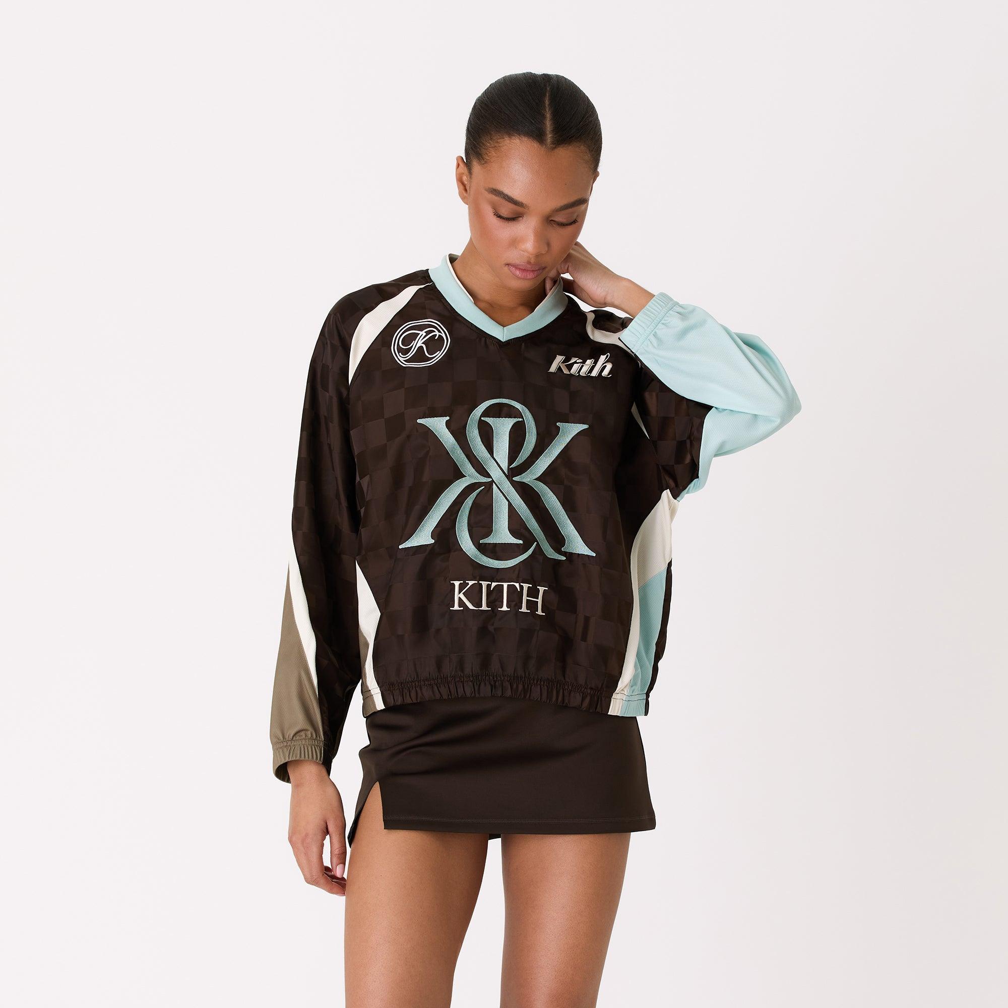 Kith Women Checkered Satin Dayton Combo Pullover - Derby Female Product Image