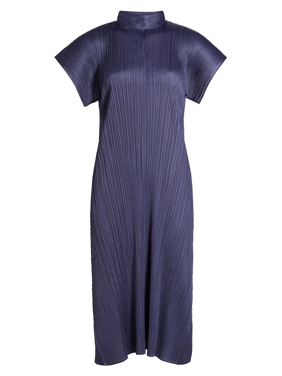 Womens August Pleated Midi-Dress Product Image
