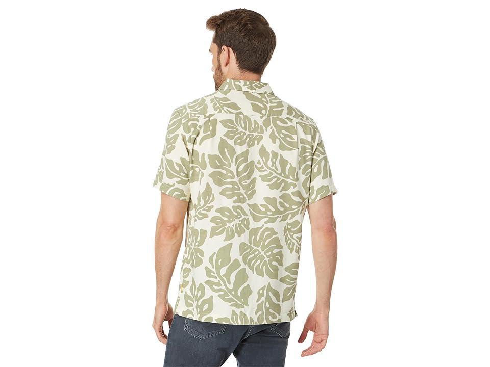 Quiksilver Waterman Waterfall Rain Button-Up Shirt (Tea Waterfall Rain) Men's Clothing Product Image