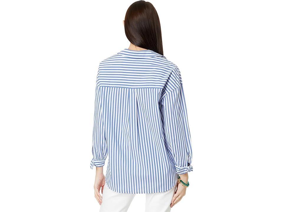 Lilly Pulitzer Lesia Relaxed Button Down (Briny Cabana Stripe) Women's Clothing Product Image