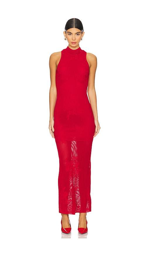 Lace Pointelle Knit Racer Dress Product Image