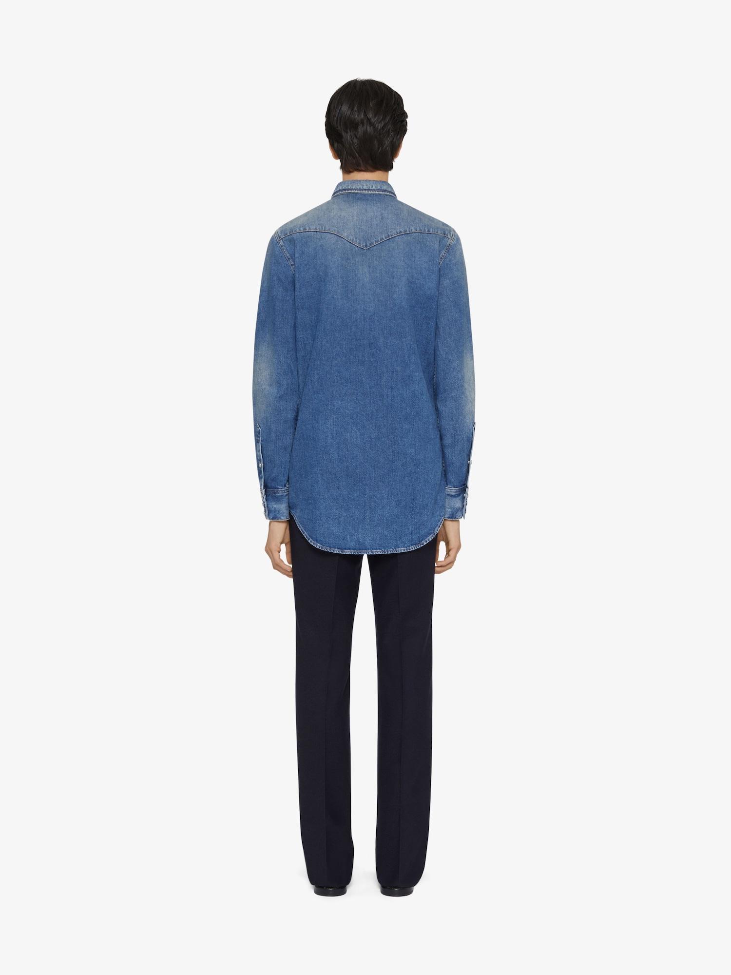 Slim fit shirt in denim Product Image