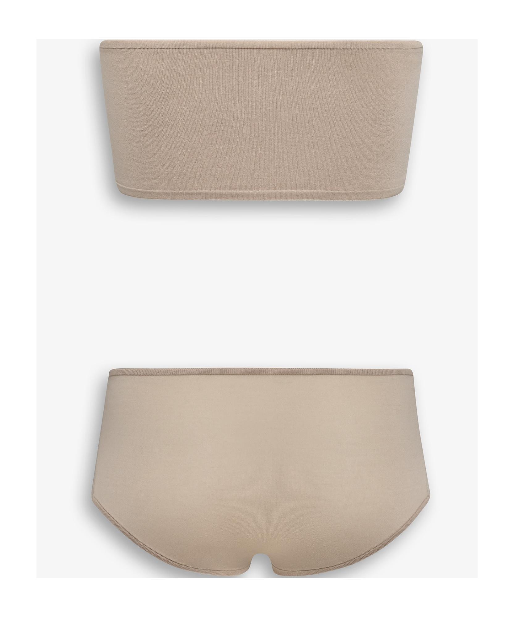ALAÏA Tube Top Underwear 2-piece Set In Nude Product Image