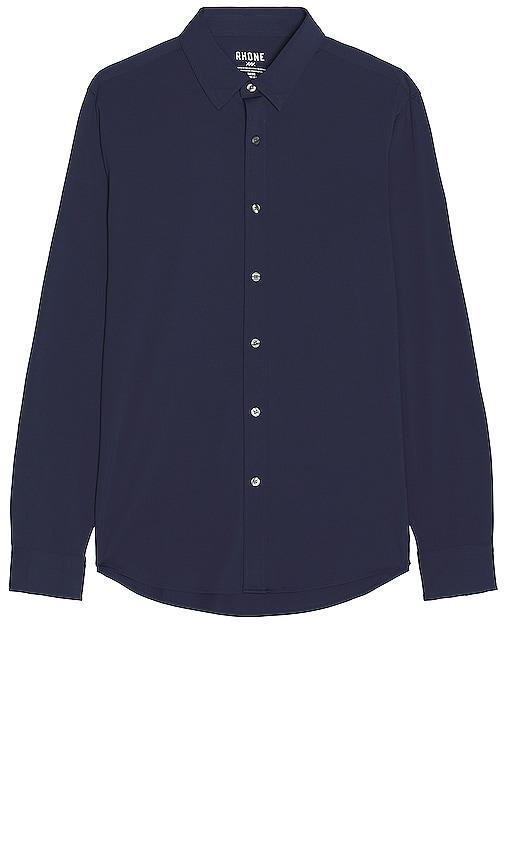 RHONE Slim Fit Solid Commuter Performance Stretch Long Sleeve Woven Shirt Product Image