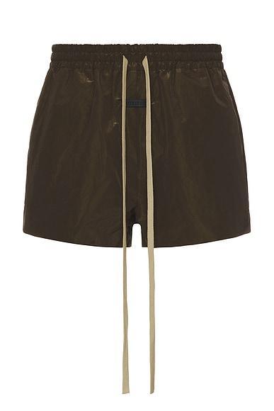 Wrinkled Polyester Running Short Product Image