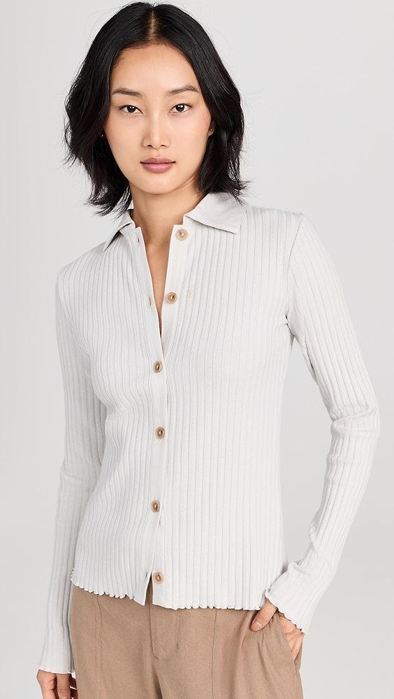 Vince Rib Polo Button Up | Shopbop Product Image