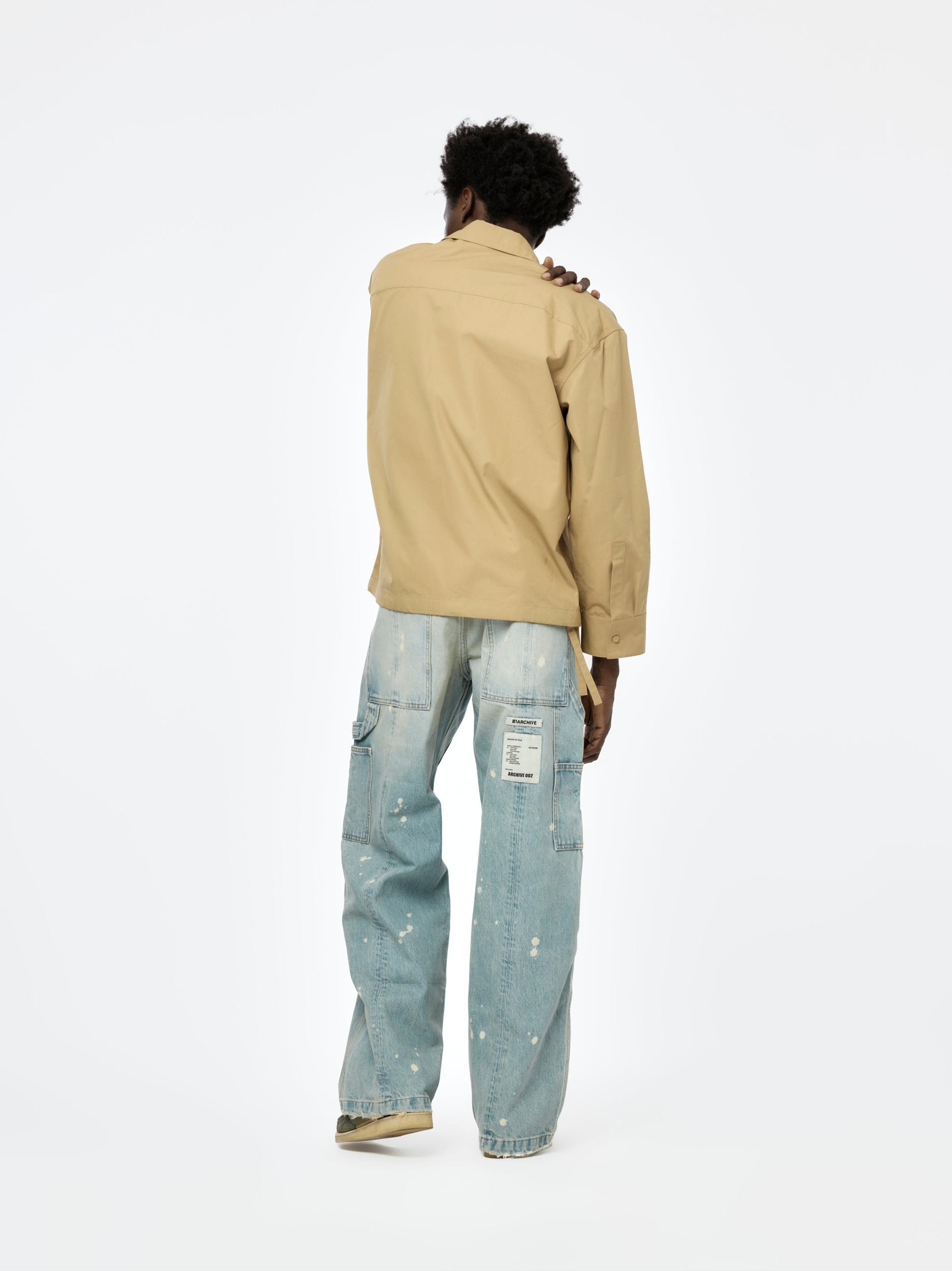 DENIM WIDE LEG CARPENTER (Washed Indigo) Product Image
