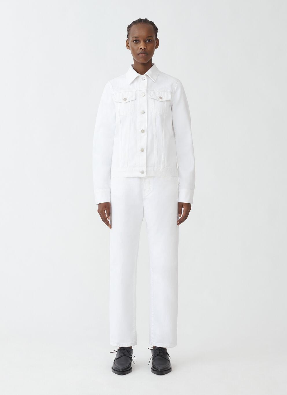 FABIANA FILIPPI Five-pockets Tapered Jeans In White Product Image