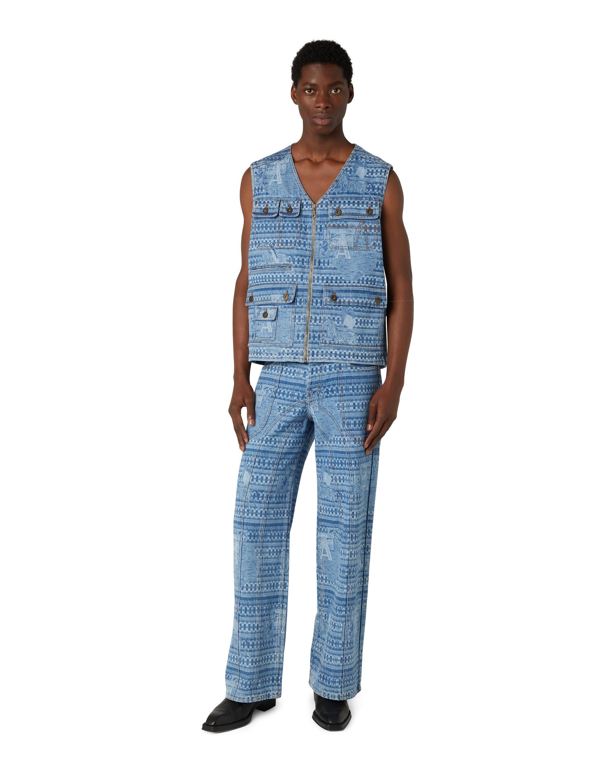 Kampala Denim Vest Male Product Image