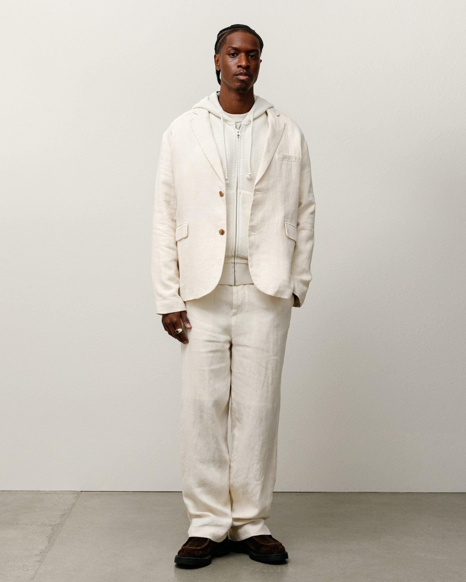 RELAXED TROUSER TEXTURED LINEN Male Product Image