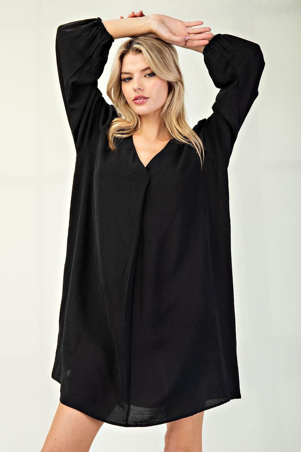 Little Black Basic Dress Product Image