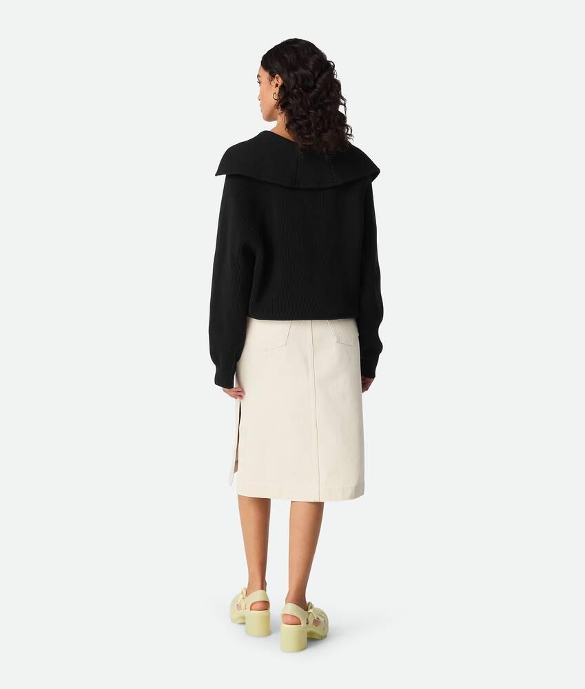 Women's Colored Denim Skirt in Pale meringue Product Image