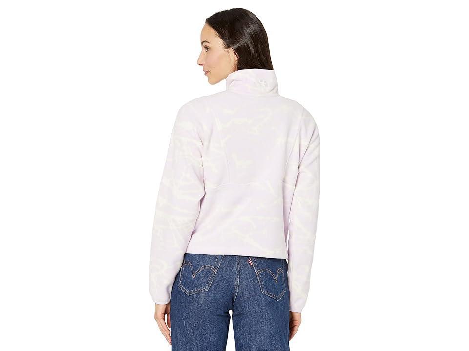 The North Face Printed TKA Attitude 1/4 Zip Fleece (Lavender Fog Mountain Splatter Print) Women's Clothing Product Image