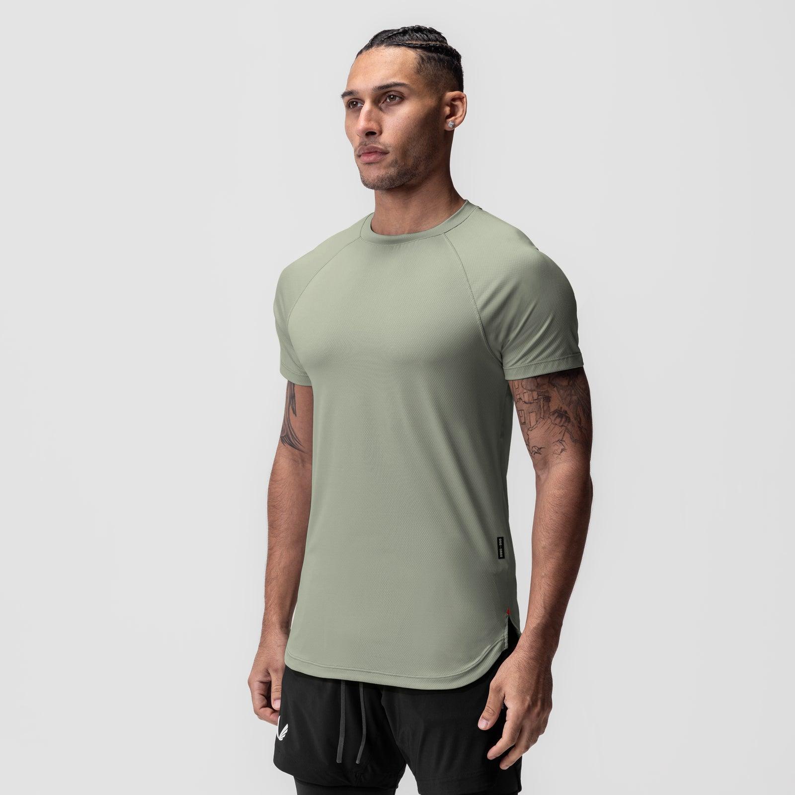 0660. AeroSilver® Established Tee - Sage Product Image