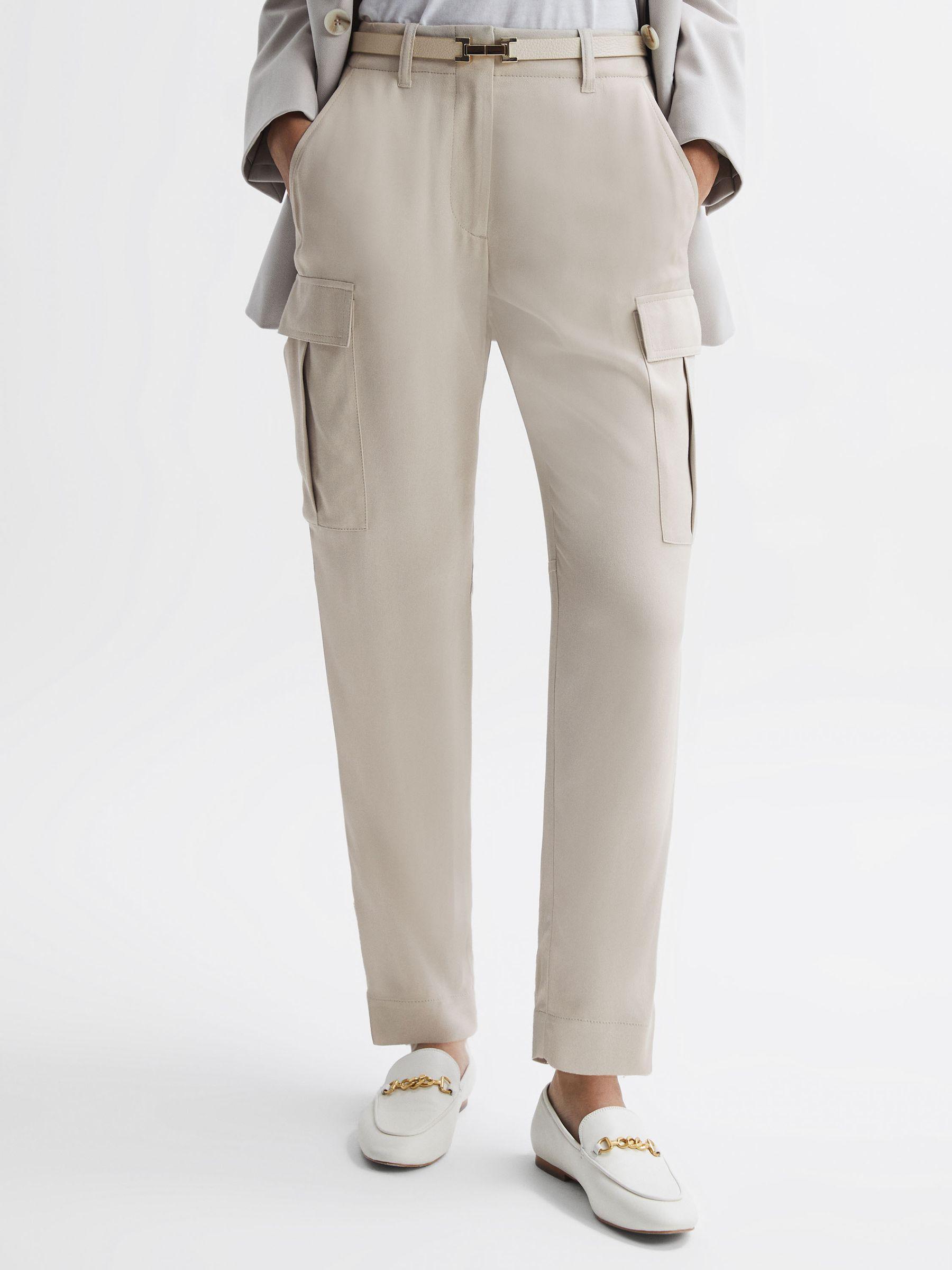 Tapered Combat Trousers in Stone Product Image
