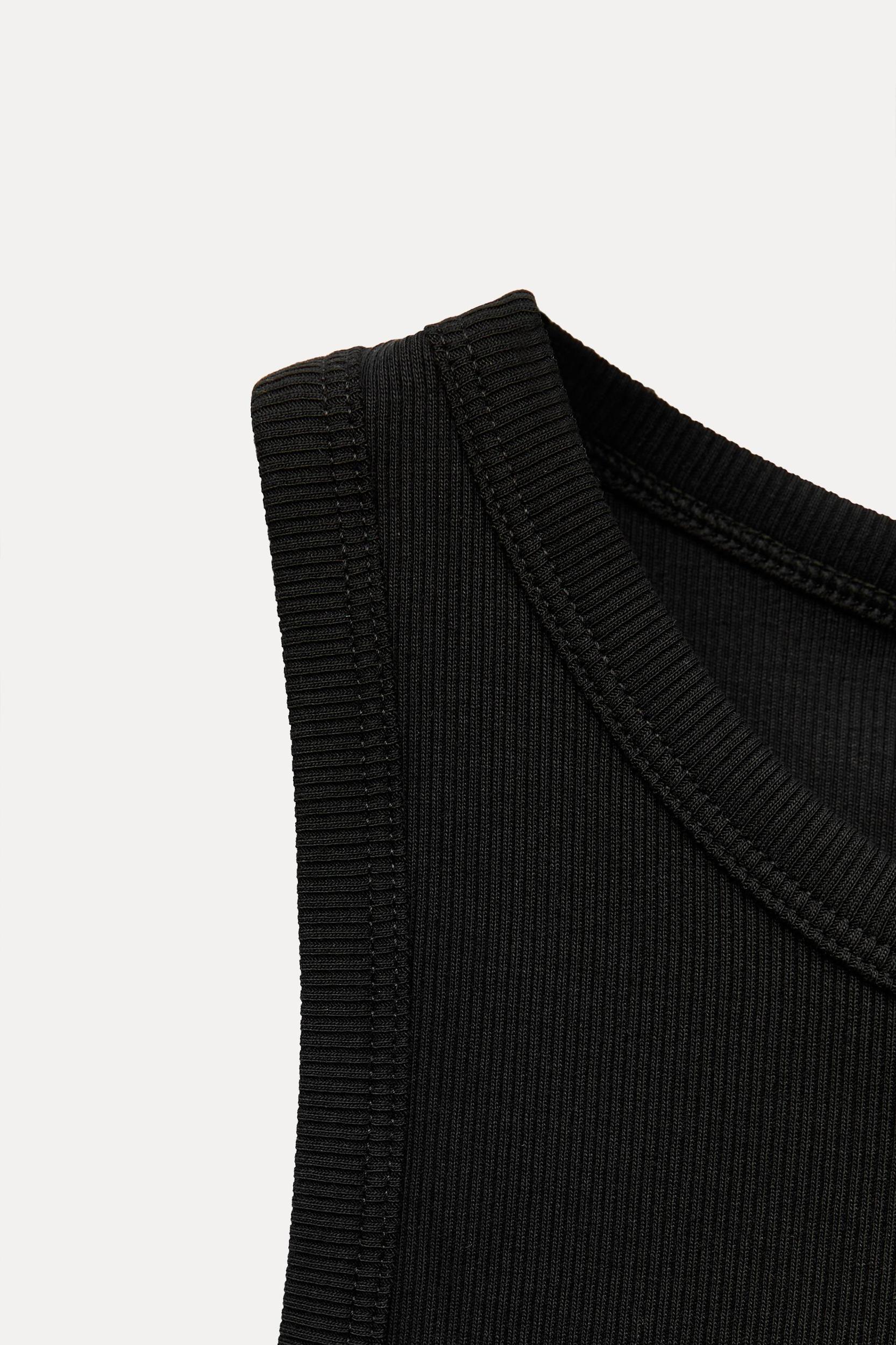 CROP RIB HALTER TOP Product Image