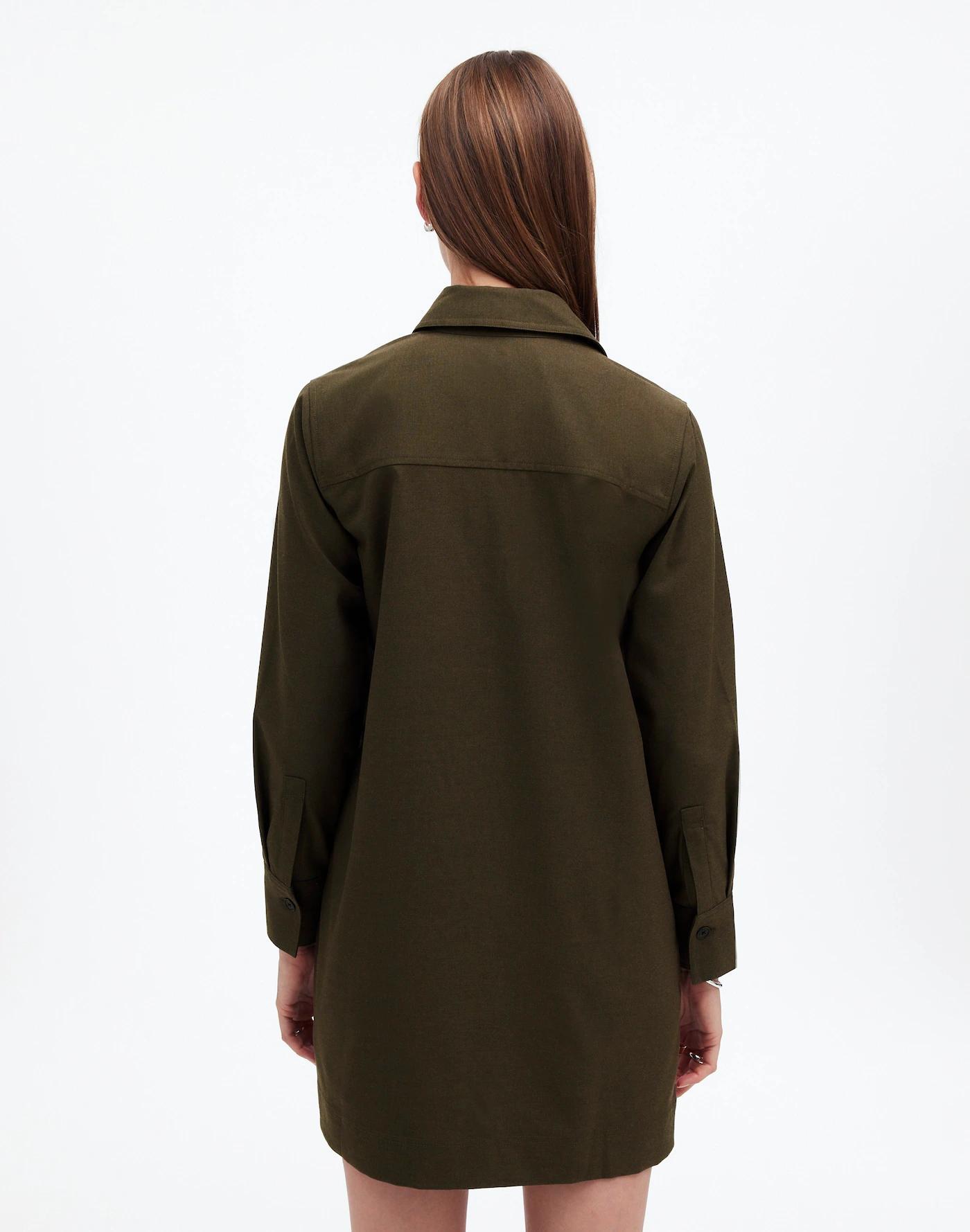 Button-Up Mini Shirtdress Product Image