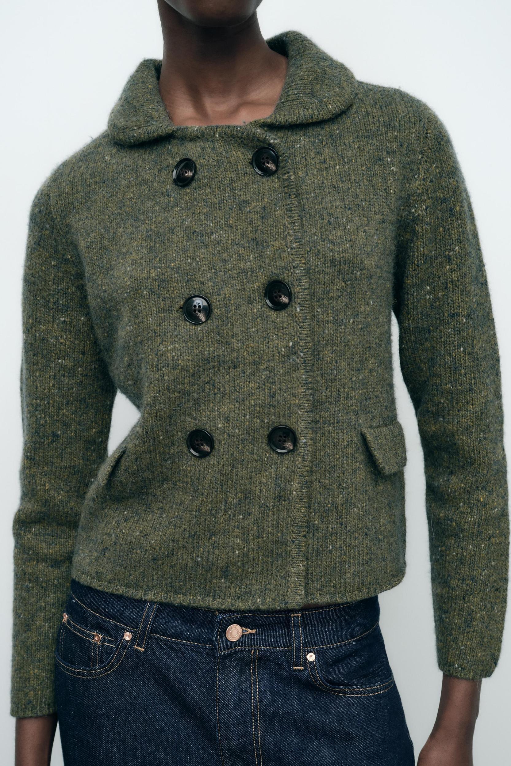 DOUBLE BREASTED WOOL BLEND JACKET Product Image