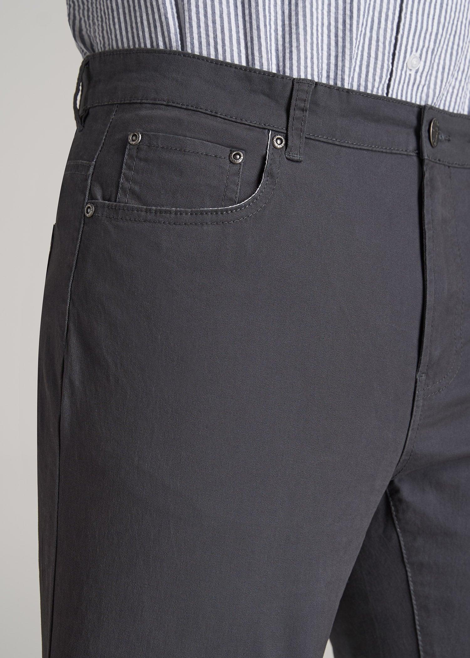 Dylan SLIM FIT Five-Pocket Pants For Tall Men in Fatigue Green Product Image