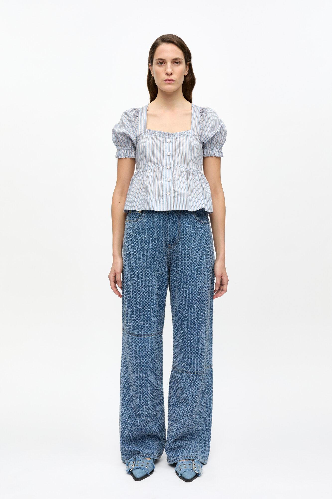 Candy Striped Blouse Product Image