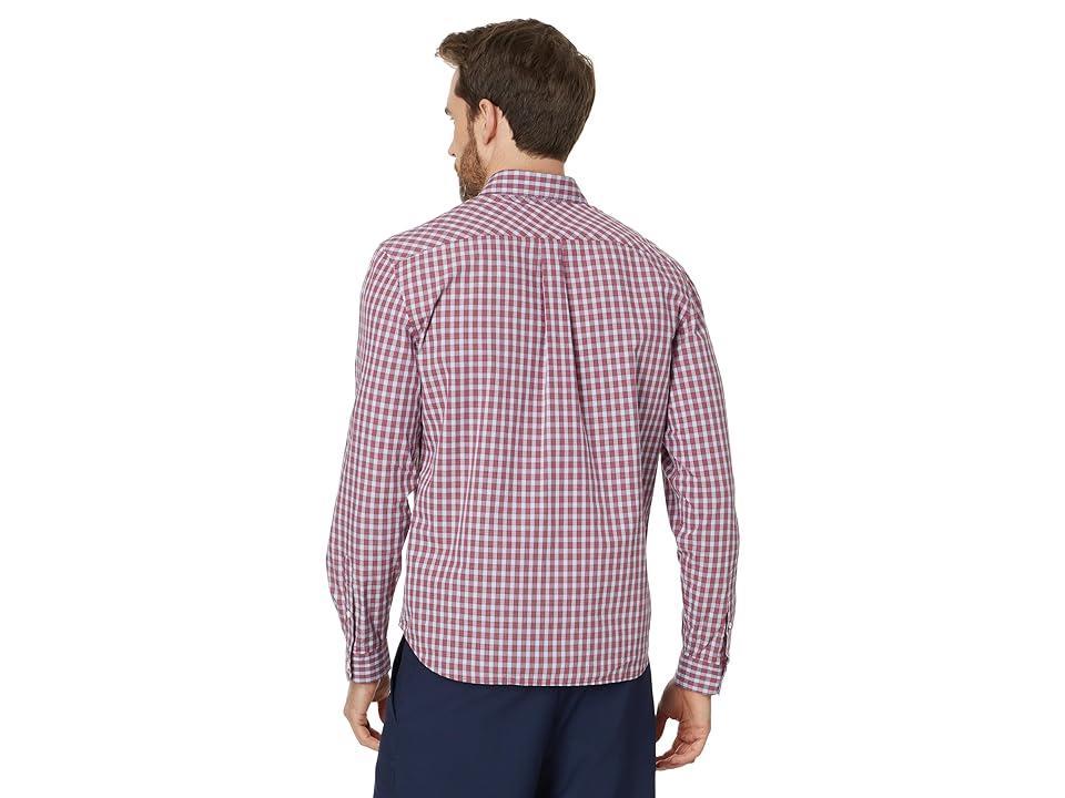 Lacoste Long Sleeve Regular Fit Plaid Casual Button-Down Shirt (Ora/Multico) Men's Jacket Product Image