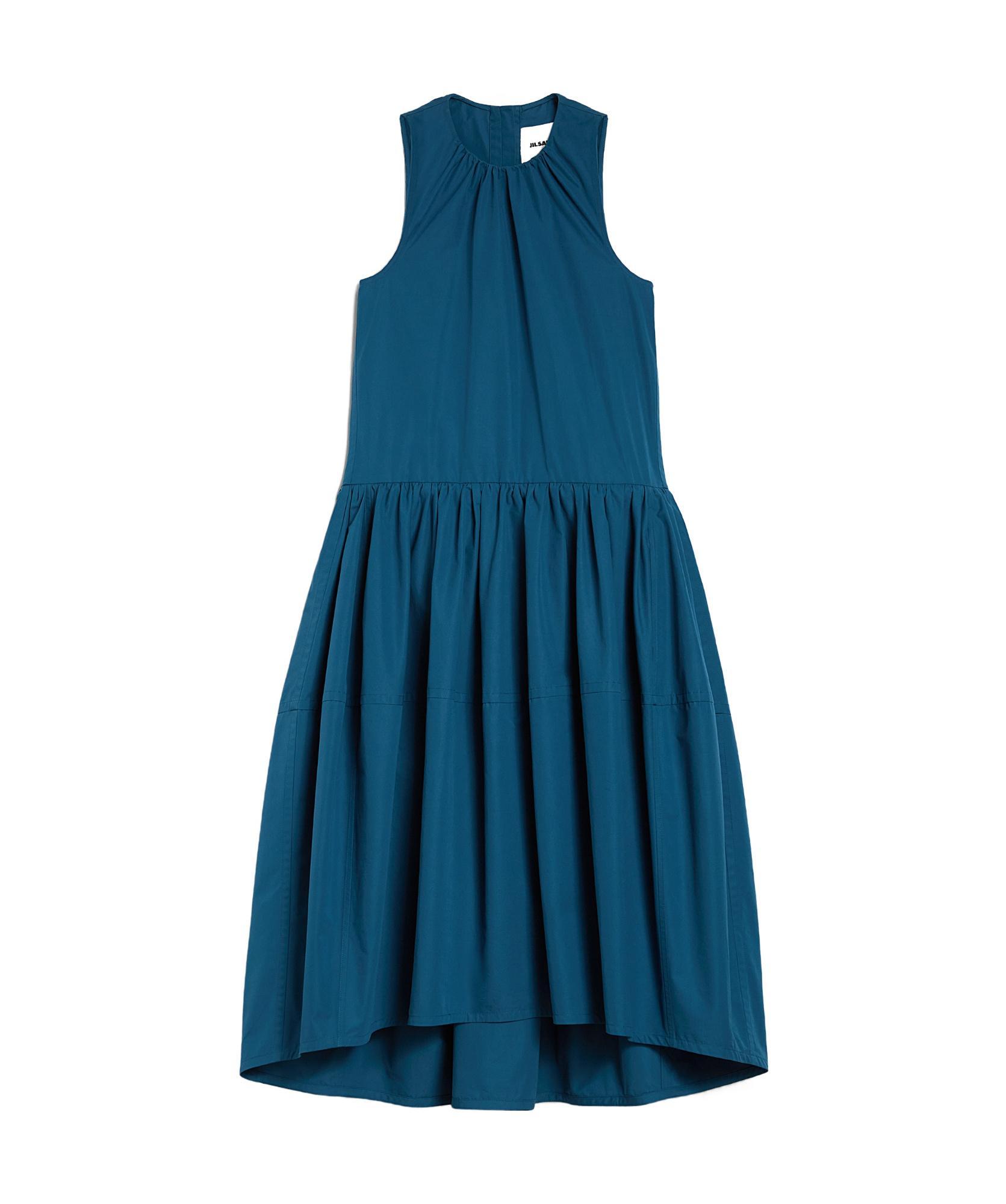JIL SANDER Pleat-detail Midi Dress In 428 Product Image