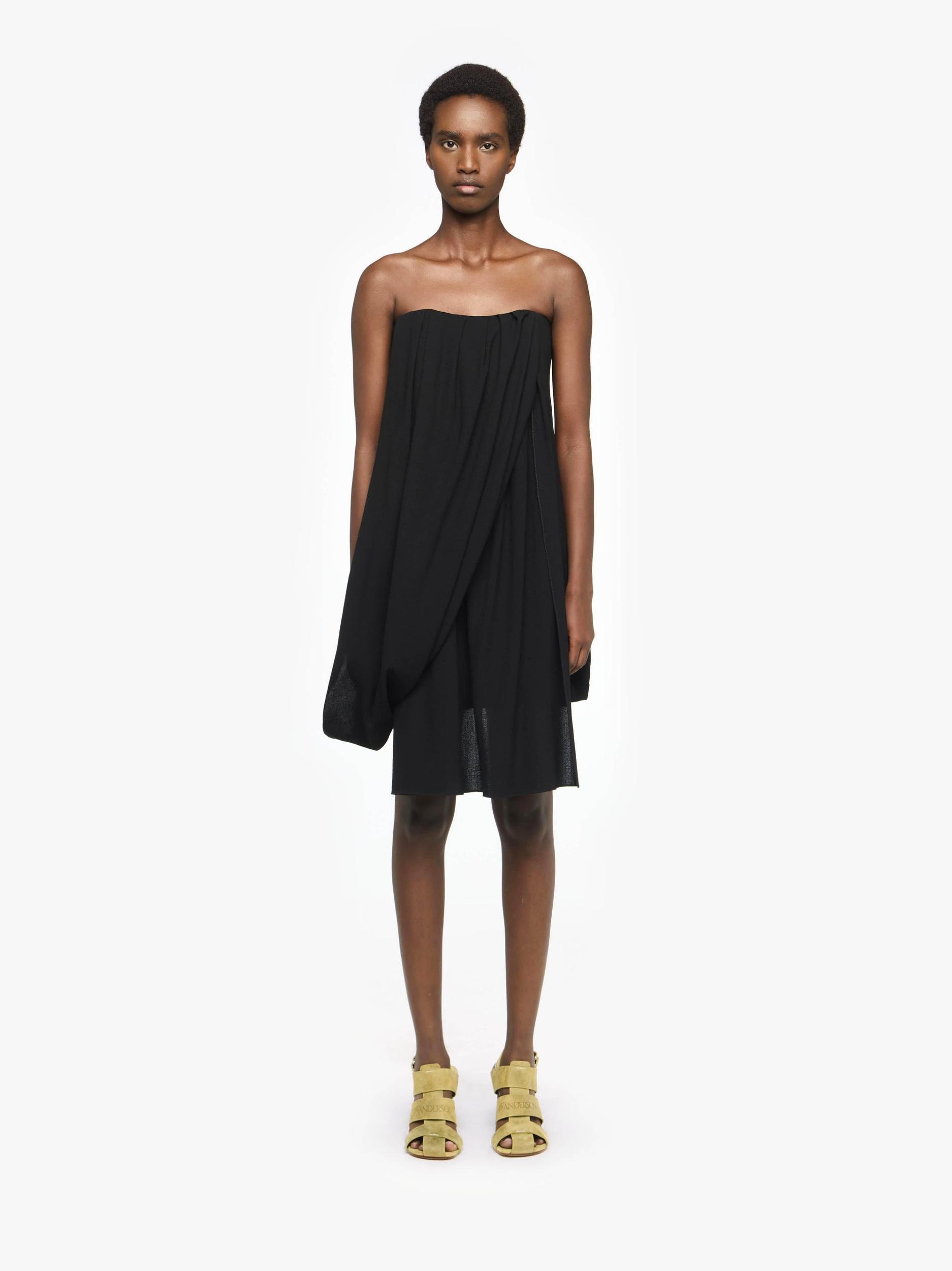 DRAPED BUSTIER DRESS Product Image