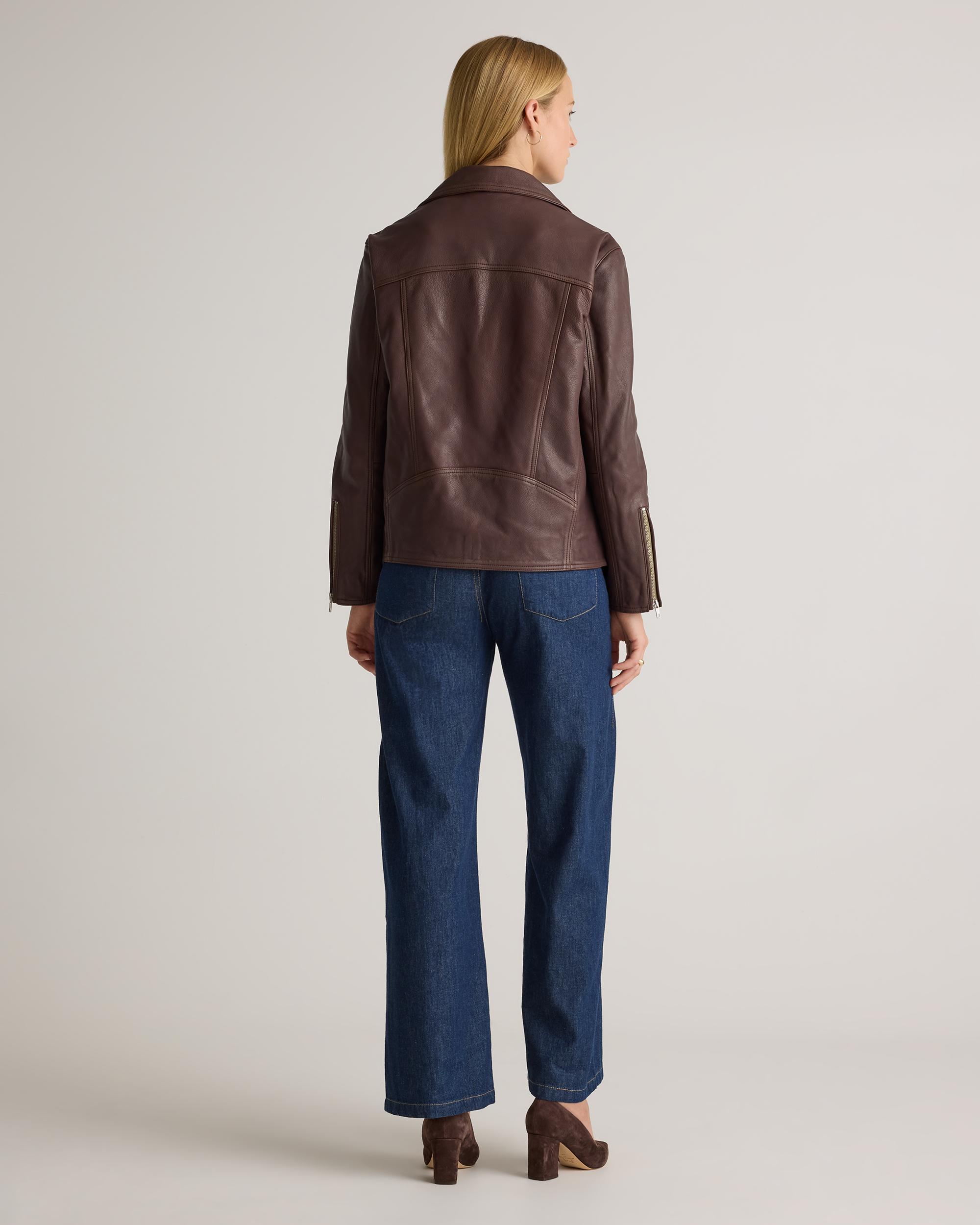 Quince | Women's OverSized Biker Jacket Leather Product Image