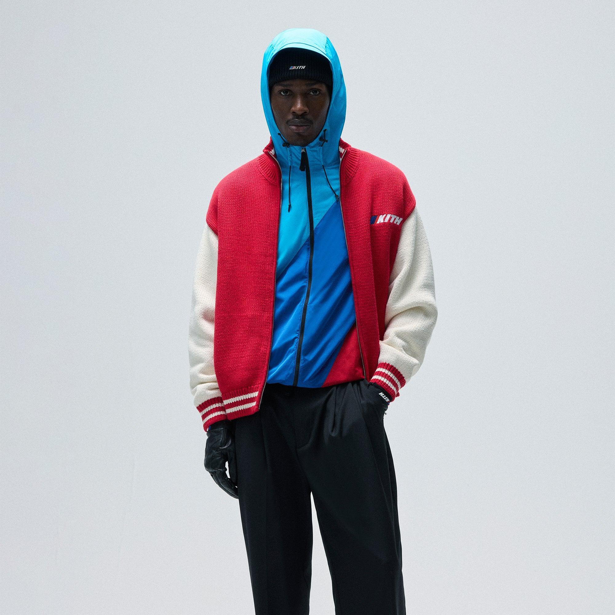 Kith for BMW Wyona Full Zip Sweater - Cinnabar Male Product Image